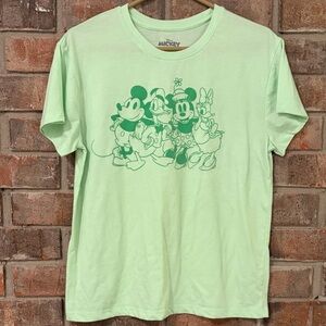 Disney Mint Green Tee with Mickey and Friends